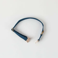 Blue Waterproof dog collar made from recycled ocean plastic 